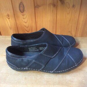 Croft & Borrow Black Lightweight Flexible EUC Slip On Vegan Shoe 66551 Size 8.5M